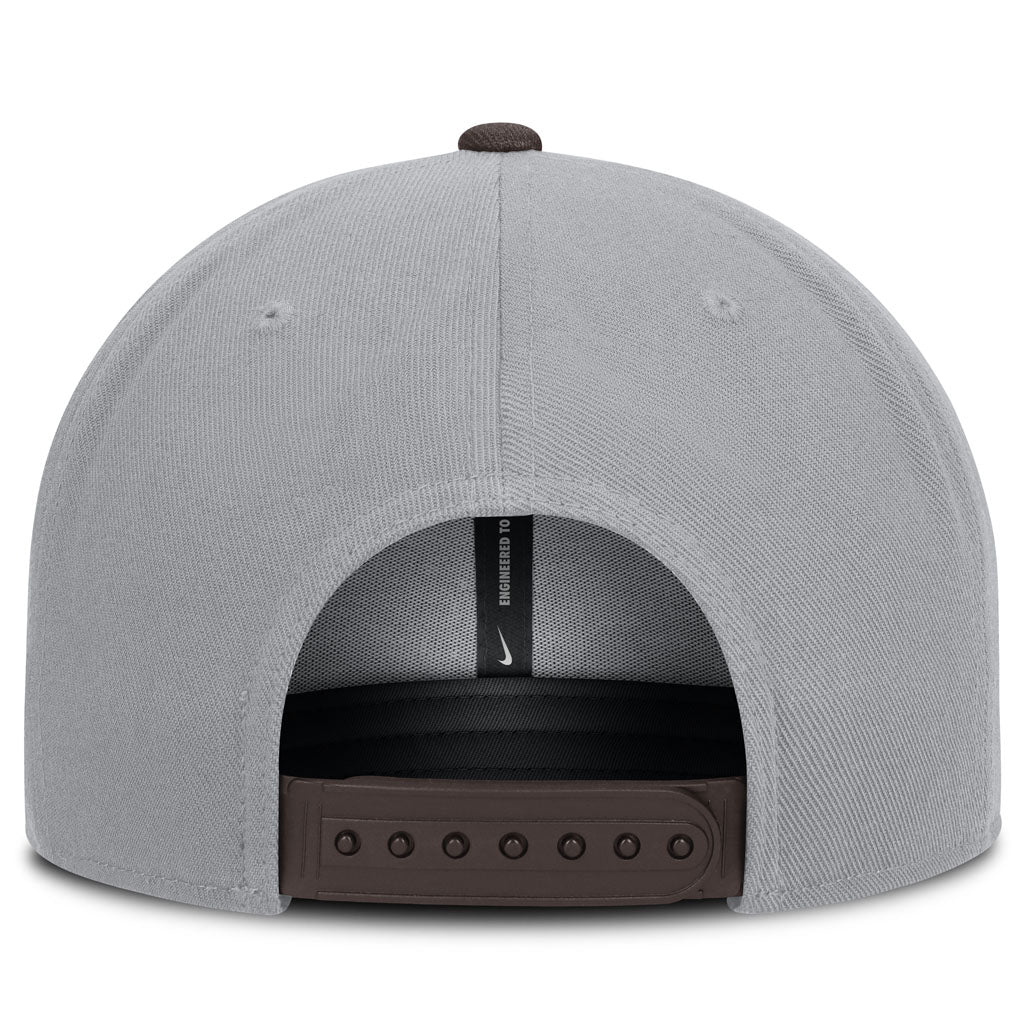 MLB San Diego Padres Nike Two-Tone Primetime Pro Snapback Hat - Graphite - Image 4