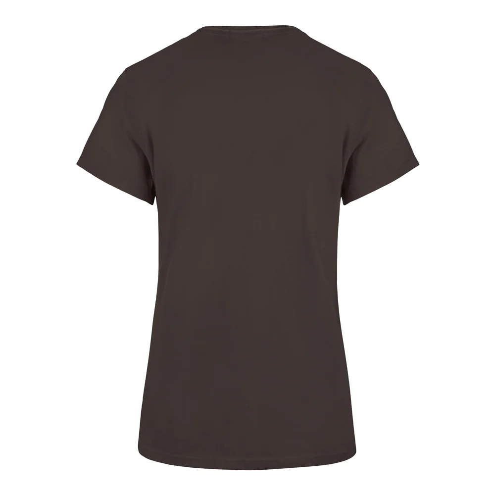 MLB San Diego Padres Women's '47 Bright Eyed Frankie T-Shirt - Brown - Image 3