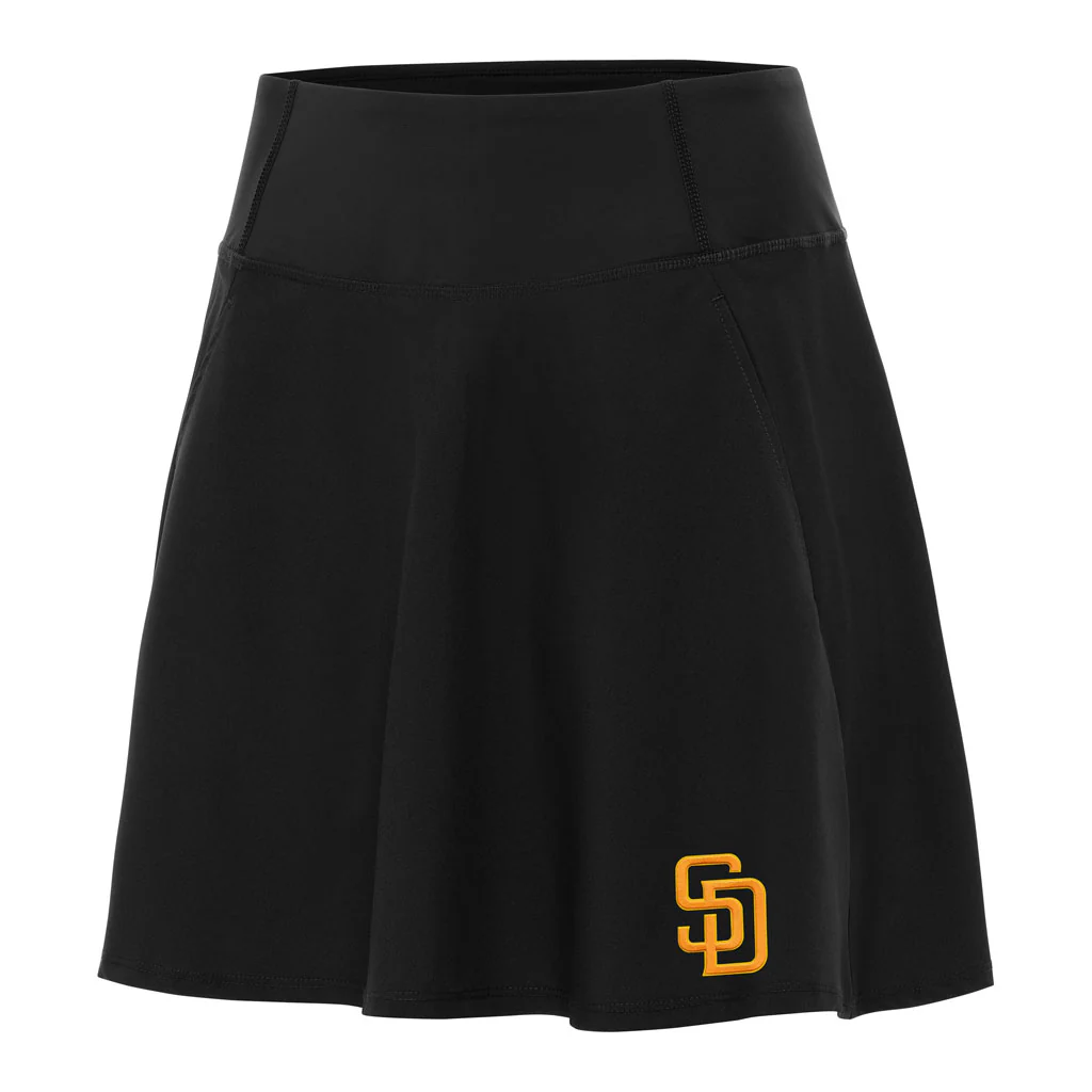 MLB San Diego Padres Women's Antigua Chip Skort - Black