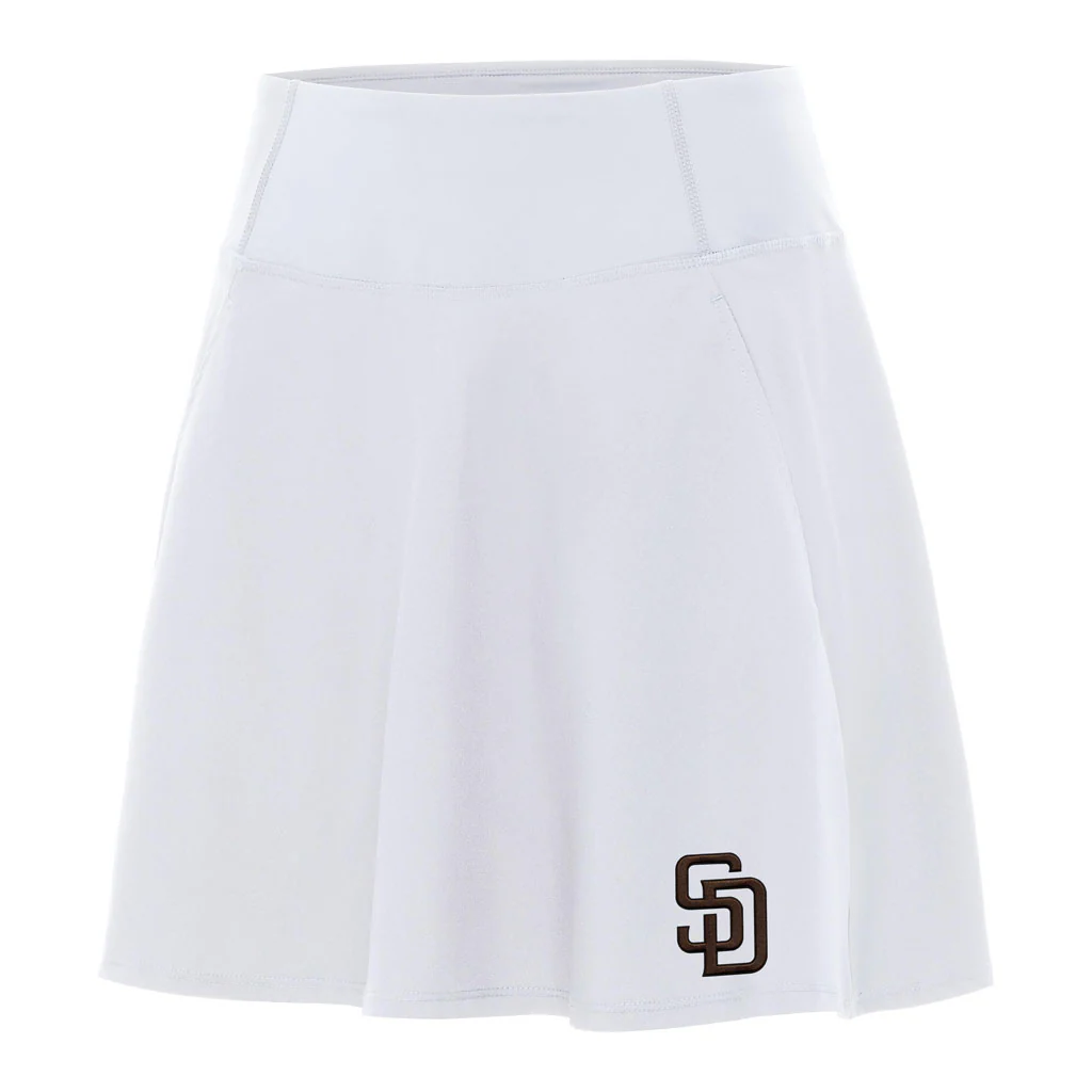 MLB San Diego Padres Women's Antigua Chip Skort - White