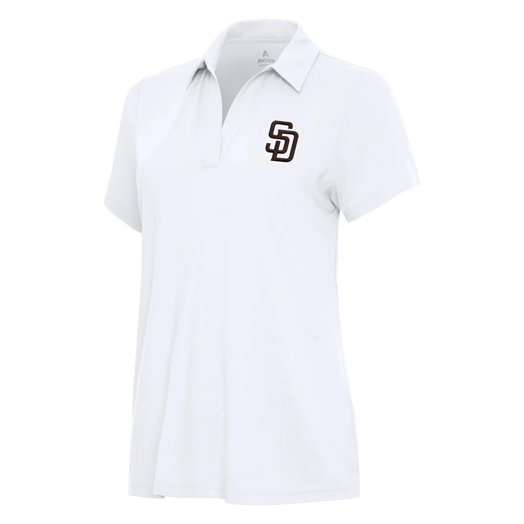 MLB San Diego Padres Women's Antigua Era Polo - White