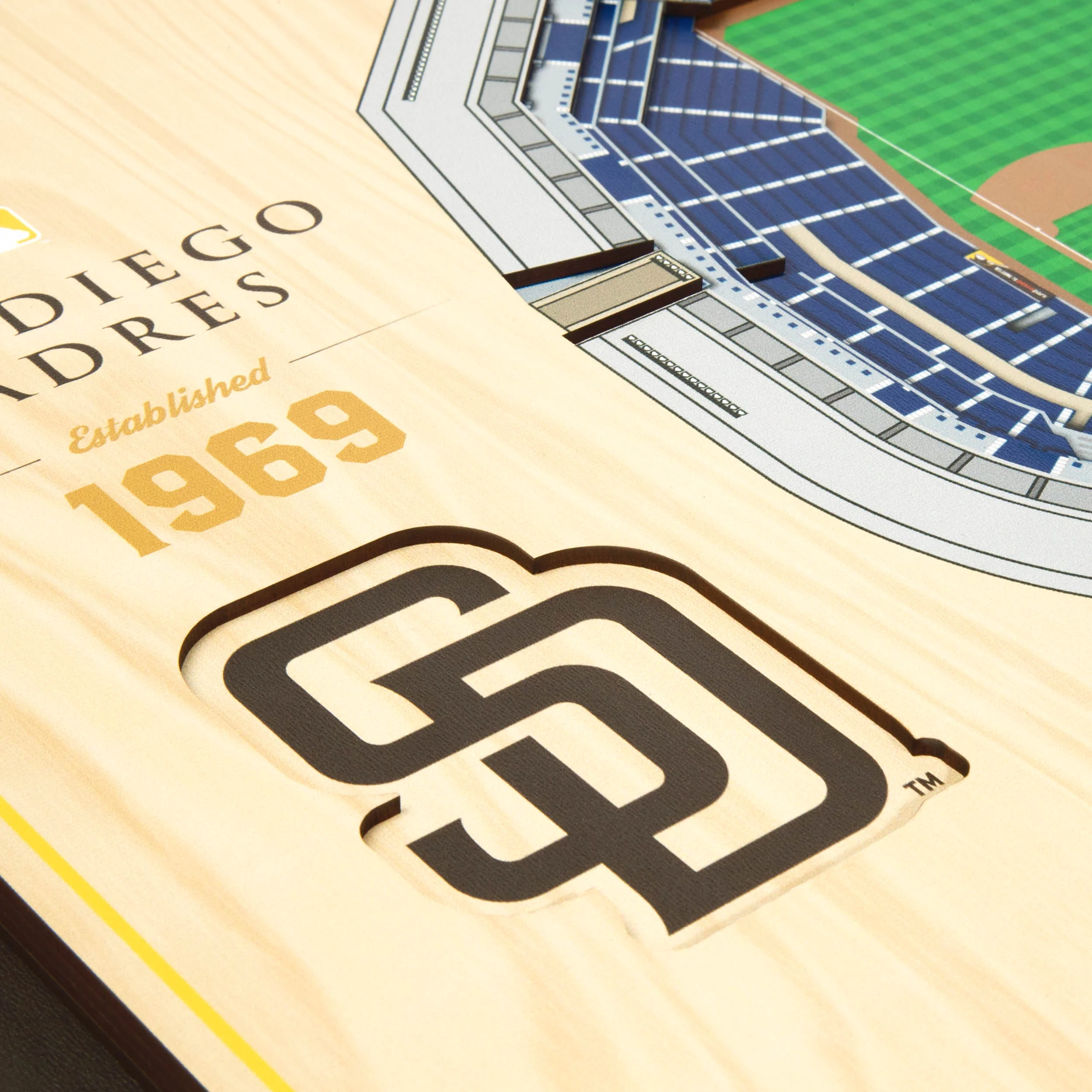 MLB San Diego Padres You the Fan 5-Layer 3D Stadium View Wall Art - Image 4