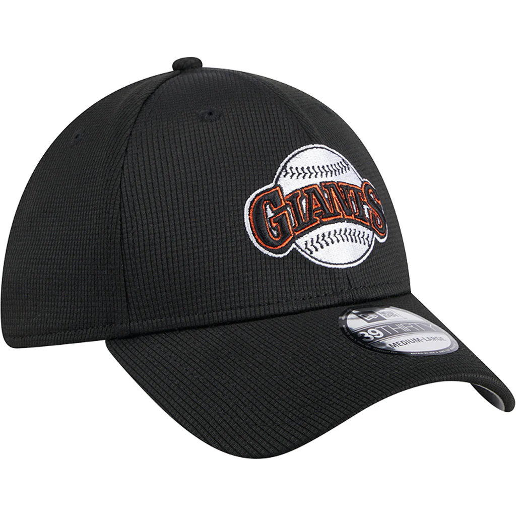 MLB San Francisco Giants New Era 2025 Batting Practice 39THIRTY Flex Fit Hat - Black - Image 2