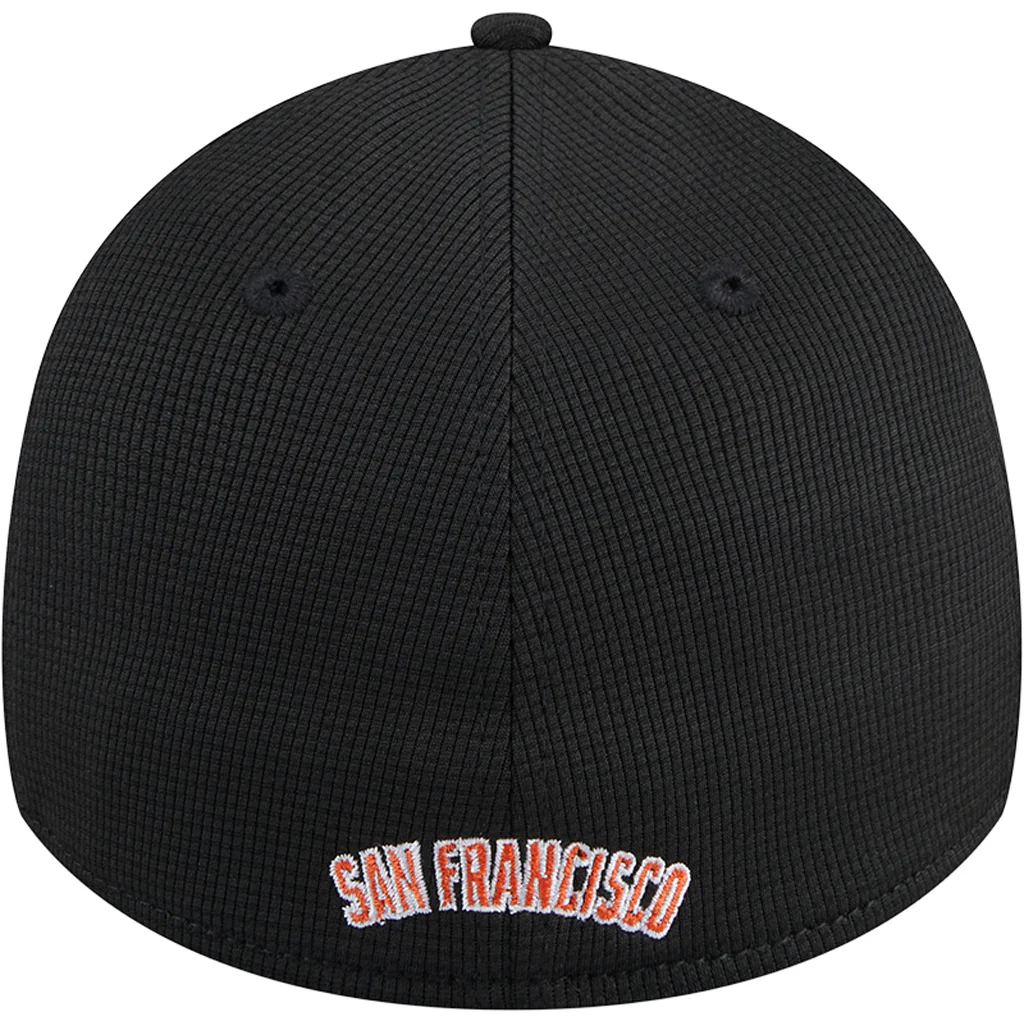 MLB San Francisco Giants New Era 2025 Batting Practice 39THIRTY Flex Fit Hat - Black - Image 4
