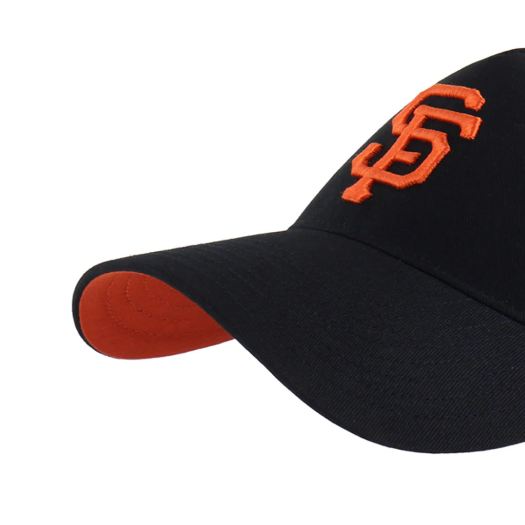 MLB San Francisco Giants '47 Ballpark Under Visor Mesh Trucker Snapback Hat - Black - Image 2