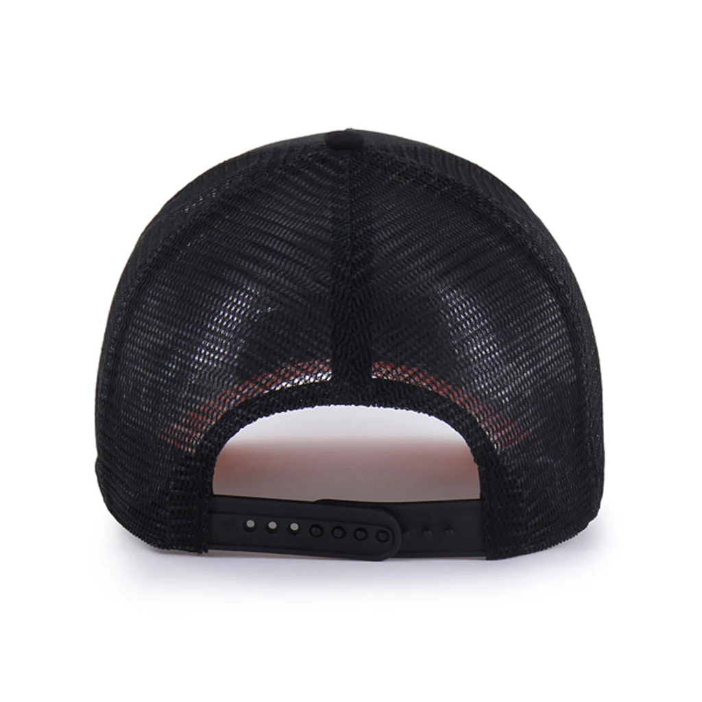 MLB San Francisco Giants '47 Ballpark Under Visor Mesh Trucker Snapback Hat - Black - Image 3