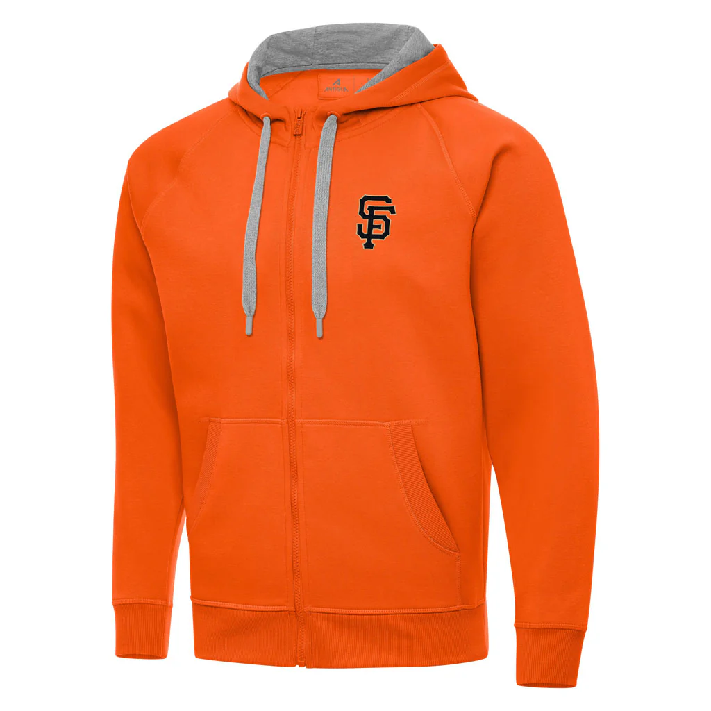 MLB San Francisco Giants Antigua Victory Full Zip Hoodie - Orange