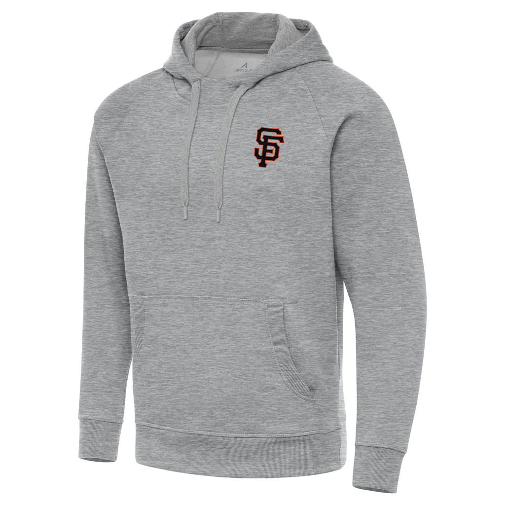 MLB San Francisco Giants Antigua Victory Pullover Hoodie - Heather gray
