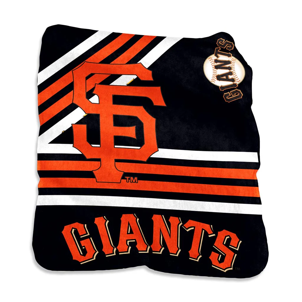 MLB San Francisco Giants Logo Brands 50" x 60" Raschel Blanket - Blue