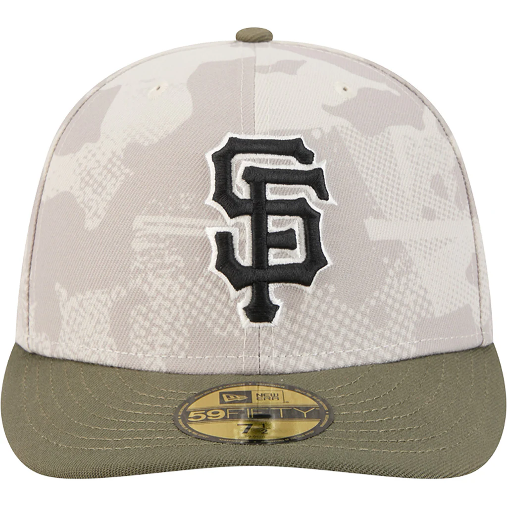 MLB San Francisco Giants New Era 2025 Armed Forces Day 59FIFTY Fitted Hat - Stone - Image 3