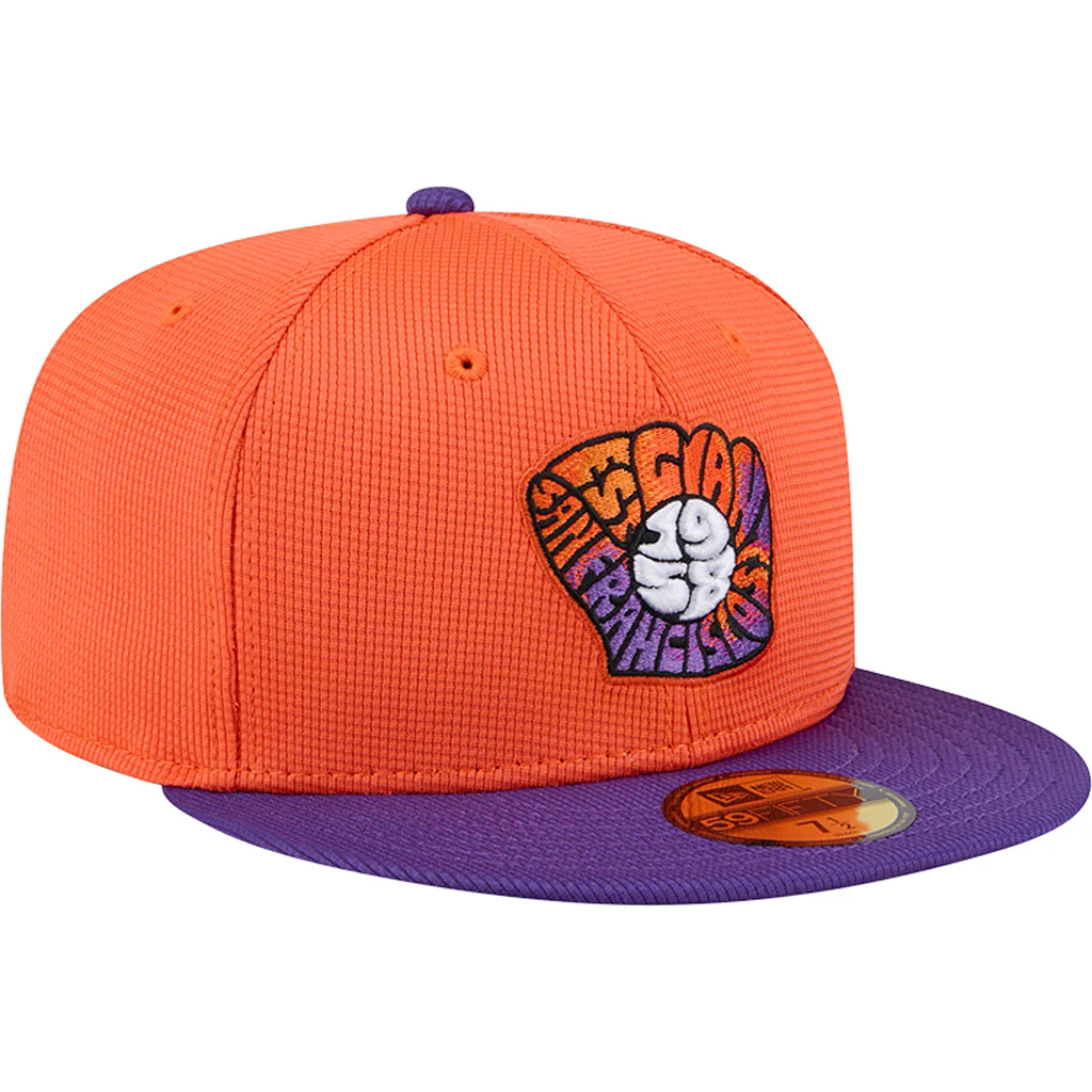 MLB San Francisco Giants New Era 2025 City Connect Batting Practice 59FIFTY Fitted Hat - Orange - Image 2