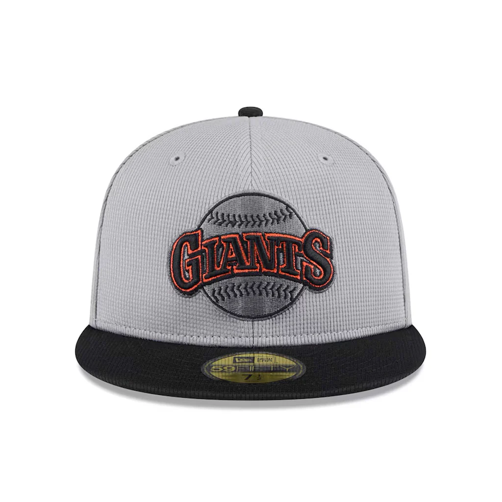 MLB San Francisco Giants New Era 2025 Graphite Batting Practice 59FIFTY Fitted Hat - Graphite - Image 2