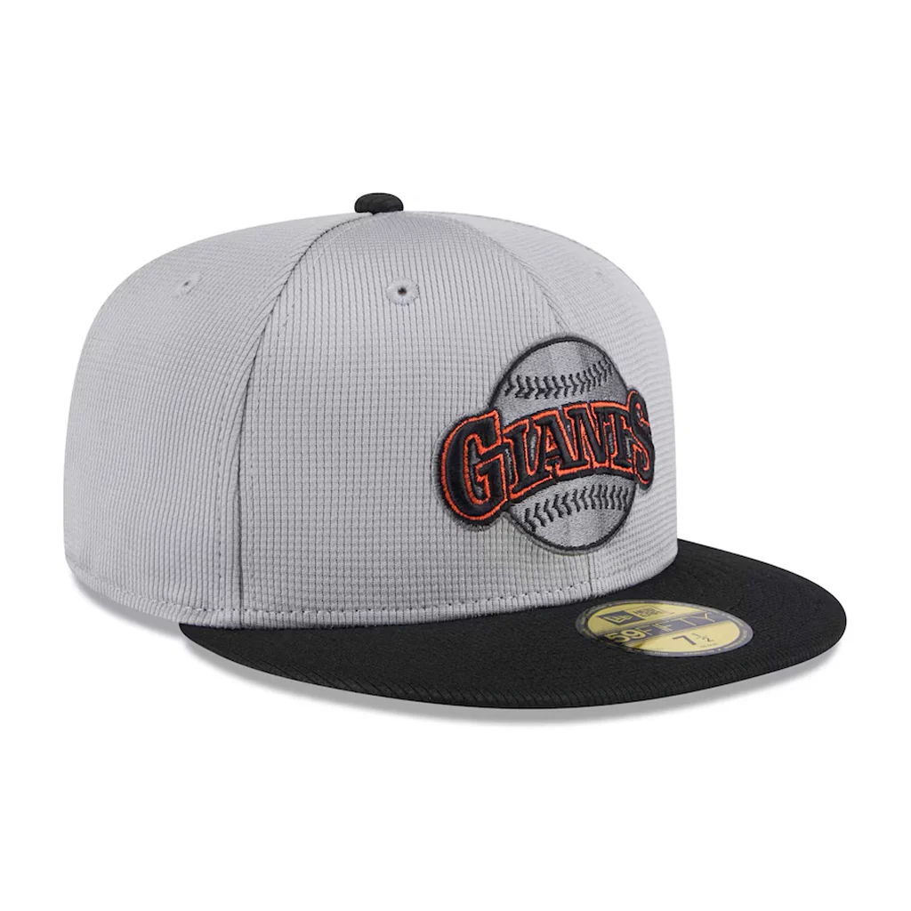 MLB San Francisco Giants New Era 2025 Graphite Batting Practice 59FIFTY Fitted Hat - Graphite - Image 3