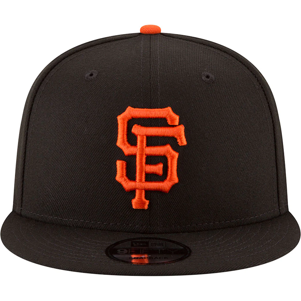 MLB San Francisco Giants New Era Basic 9FIFTY Snapback Hat - Black - Image 3