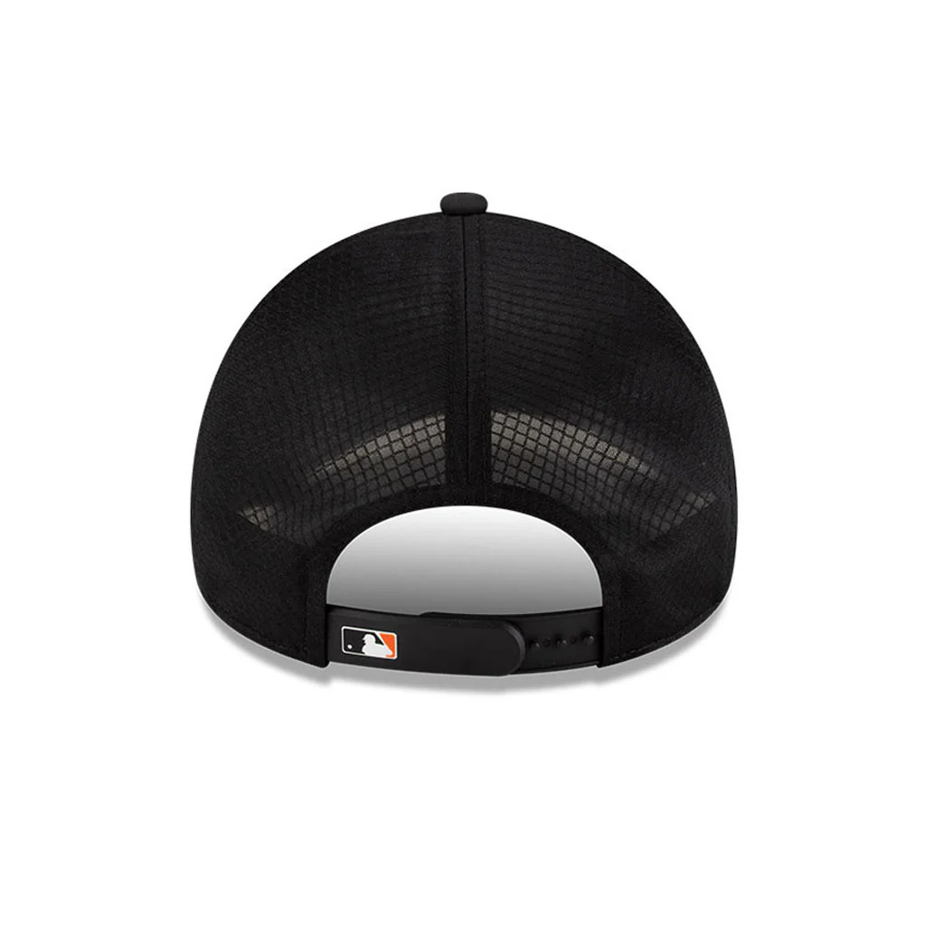 MLB San Francisco Giants New Era Batting Practice Apex 9FORTY Snapback Hat - Black - Image 3