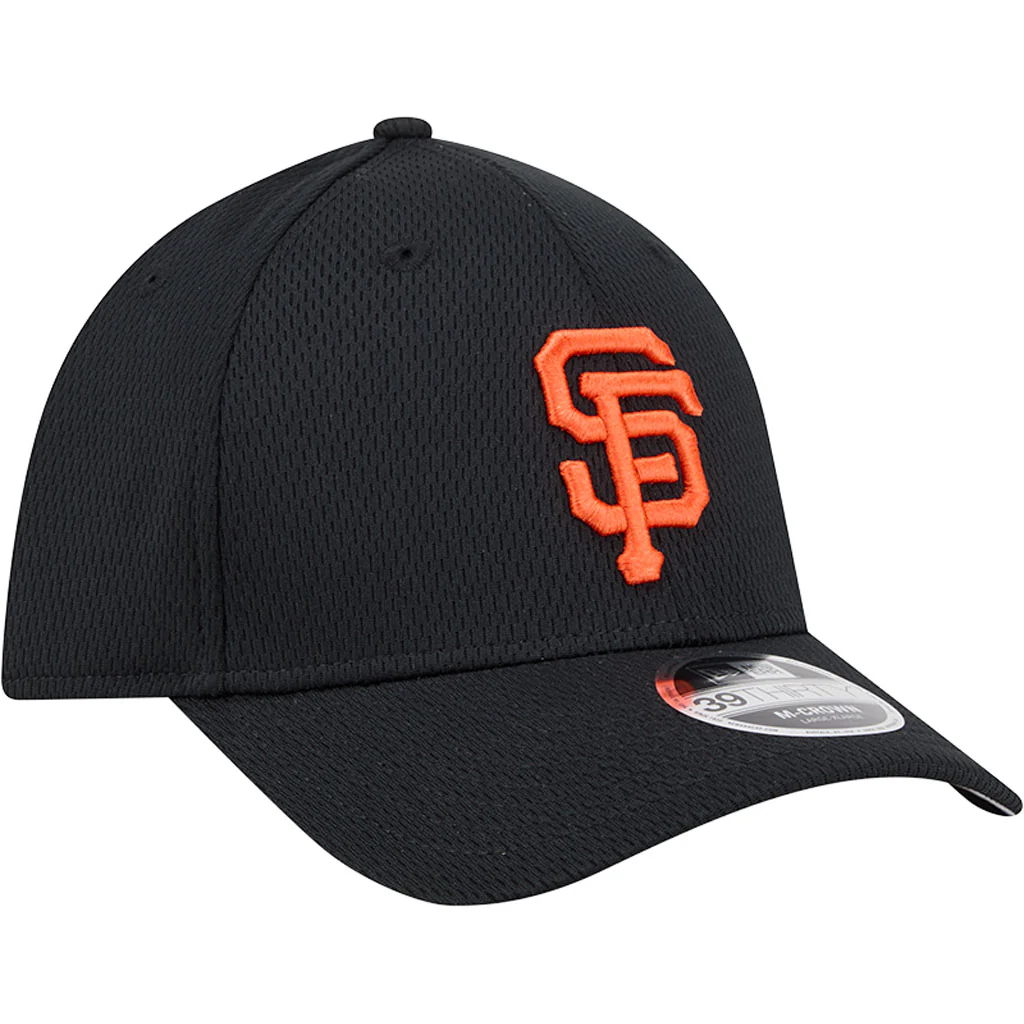 MLB San Francisco Giants New Era Dashed 39THIRTY Flex Fit Hat - Black - Image 2