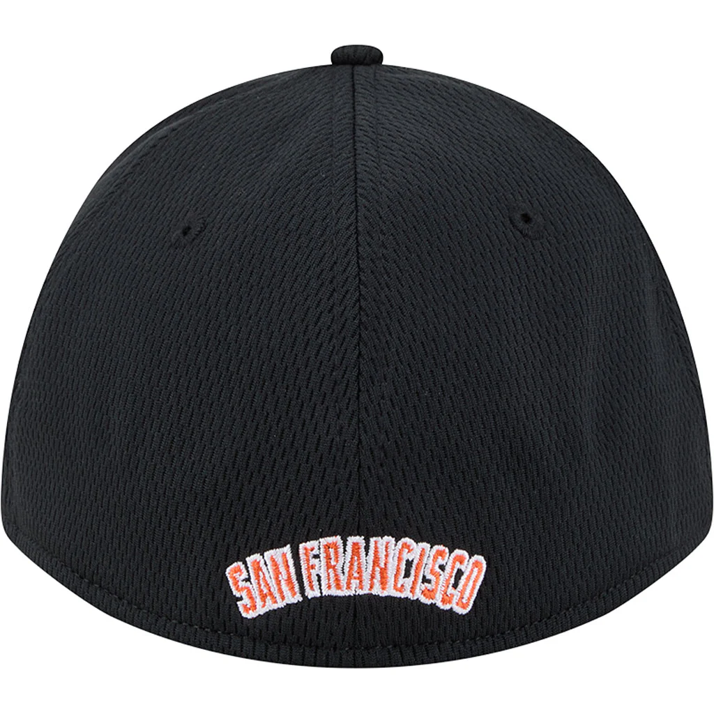 MLB San Francisco Giants New Era Dashed 39THIRTY Flex Fit Hat - Black - Image 3