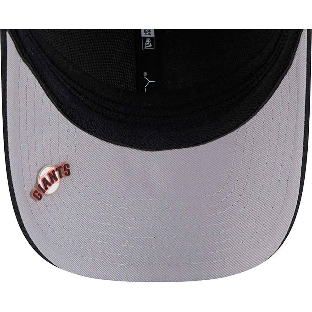 MLB San Francisco Giants New Era Dashed 39THIRTY Flex Fit Hat - Black - Image 4