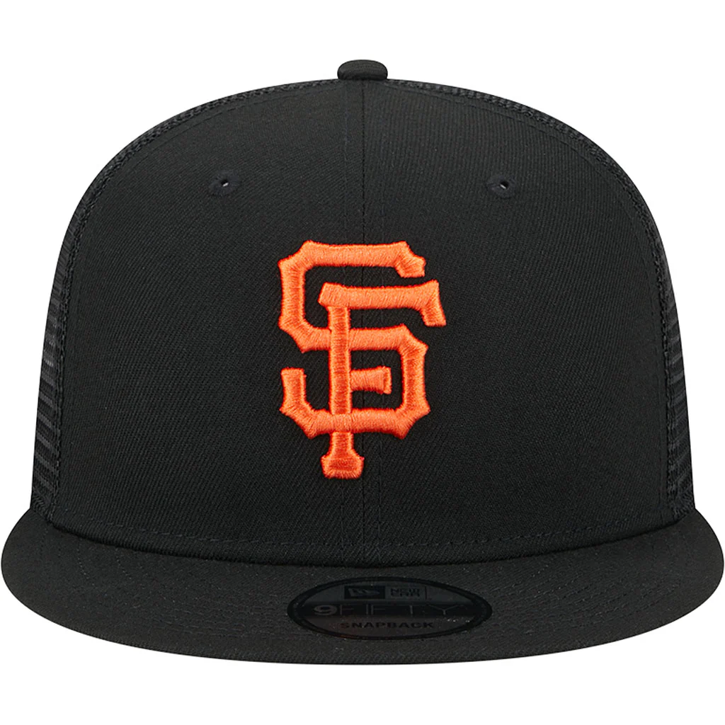 MLB San Francisco Giants New Era OTC Trucker 9FIFTY Snapback Hat - Black - Image 3