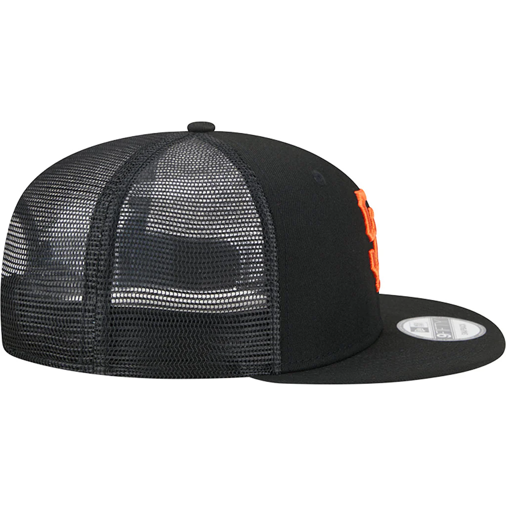 MLB San Francisco Giants New Era OTC Trucker 9FIFTY Snapback Hat - Black - Image 5