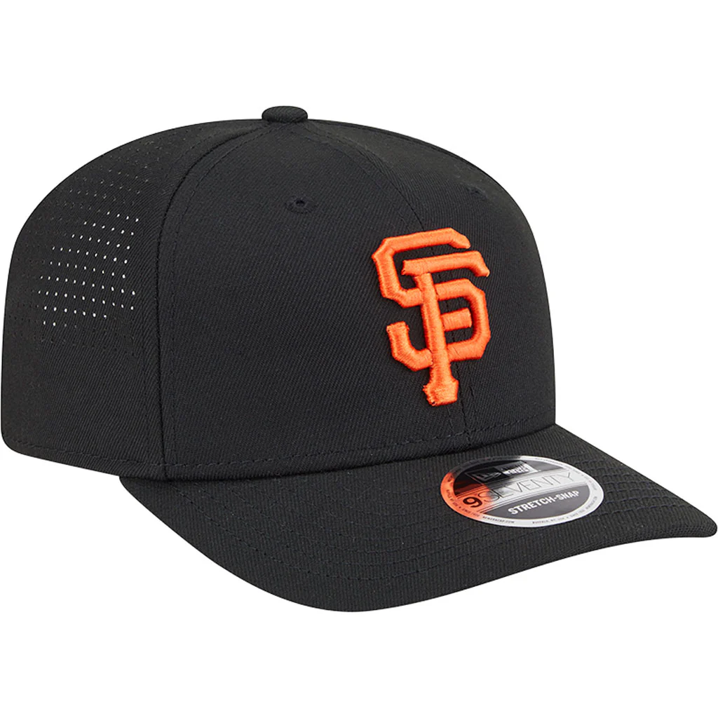 MLB San Francisco Giants New Era Performance 9SEVENTY Stretch Snapback Hat - Black - Image 2
