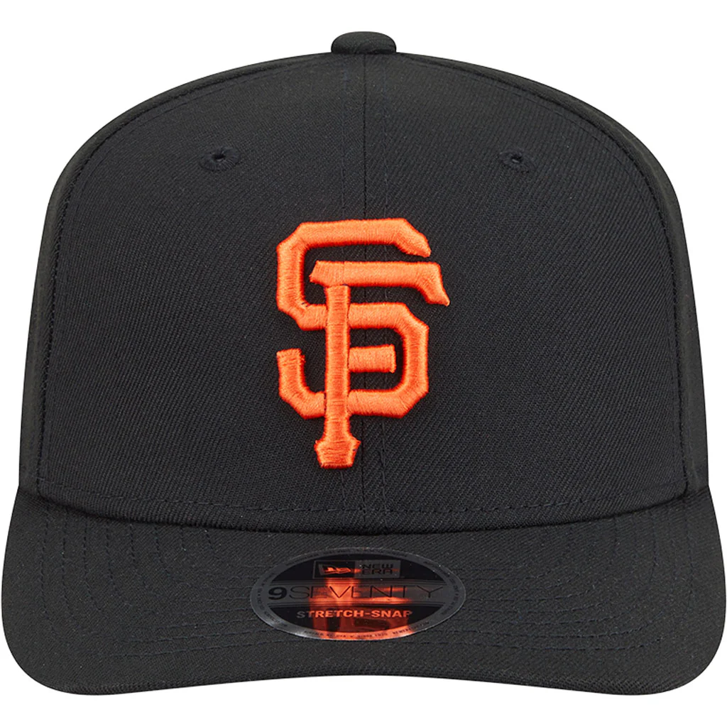 MLB San Francisco Giants New Era Performance 9SEVENTY Stretch Snapback Hat - Black - Image 3