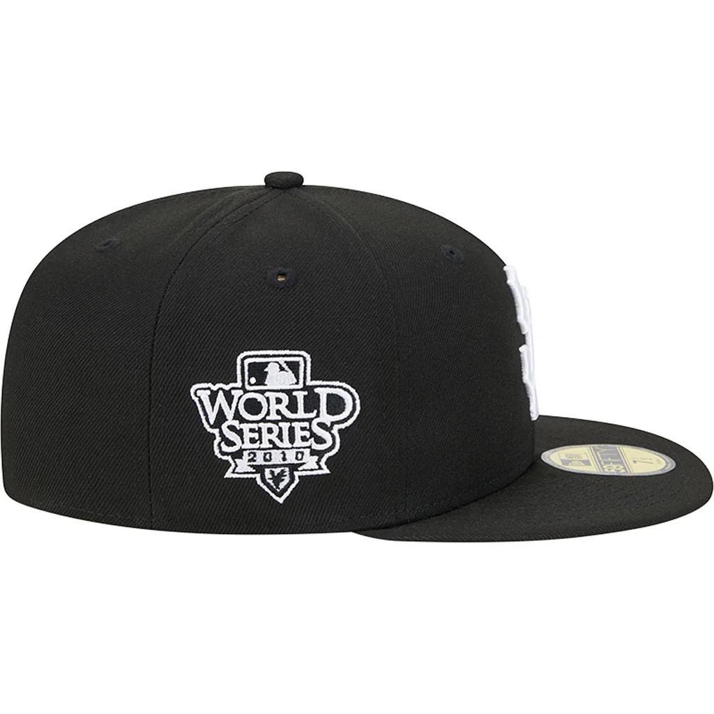 MLB San Francisco Giants New Era Side Patch Black & White 59FIFTY Fitted Hat - Black - Image 5
