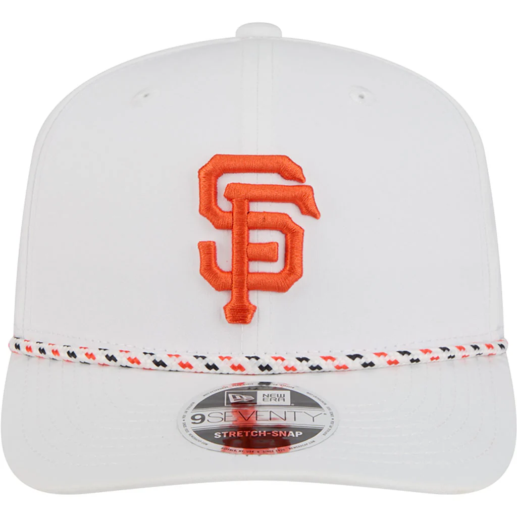 MLB San Francisco Giants New Era Sport 9SEVENTY Stretch Snapback Hat - White - Image 3