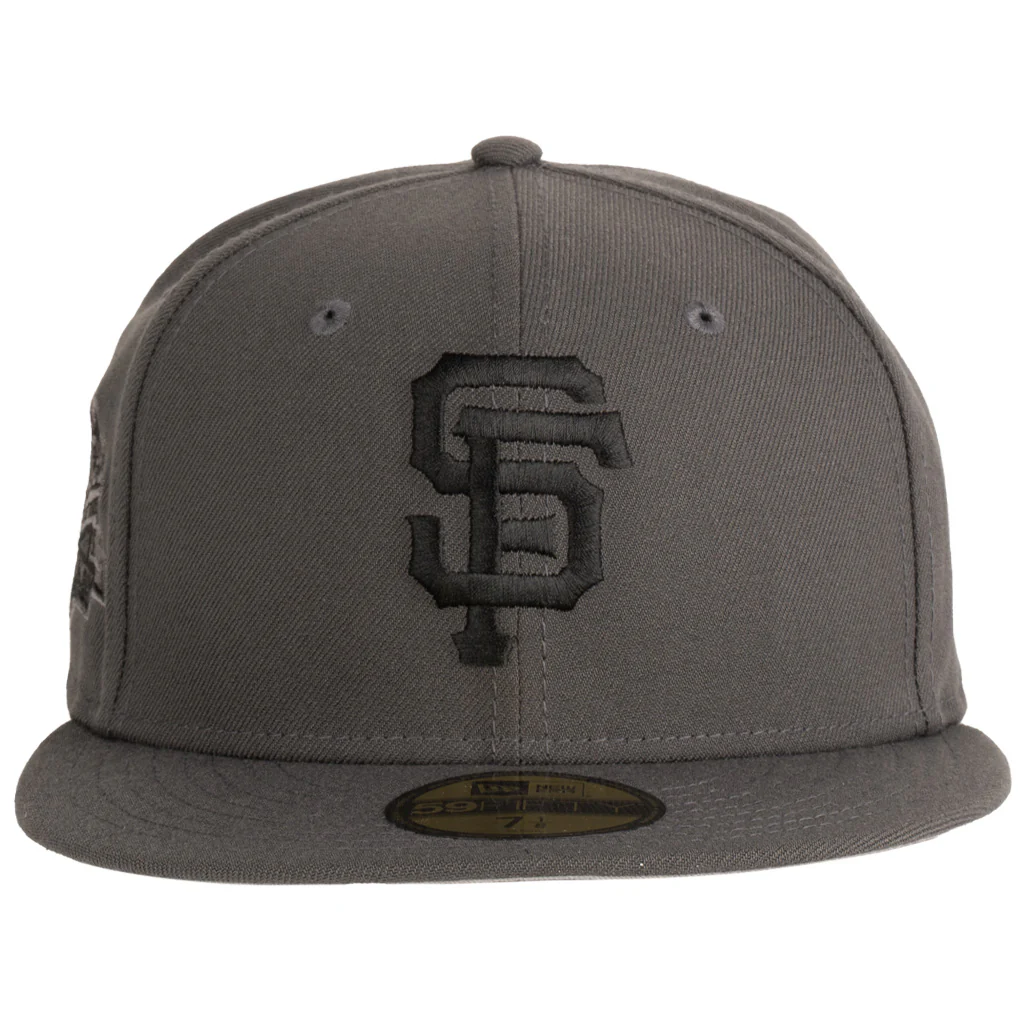 MLB San Francisco Giants New Era Tonal Graphite 59FIFTY Fitted Hat - Graphite - Image 2