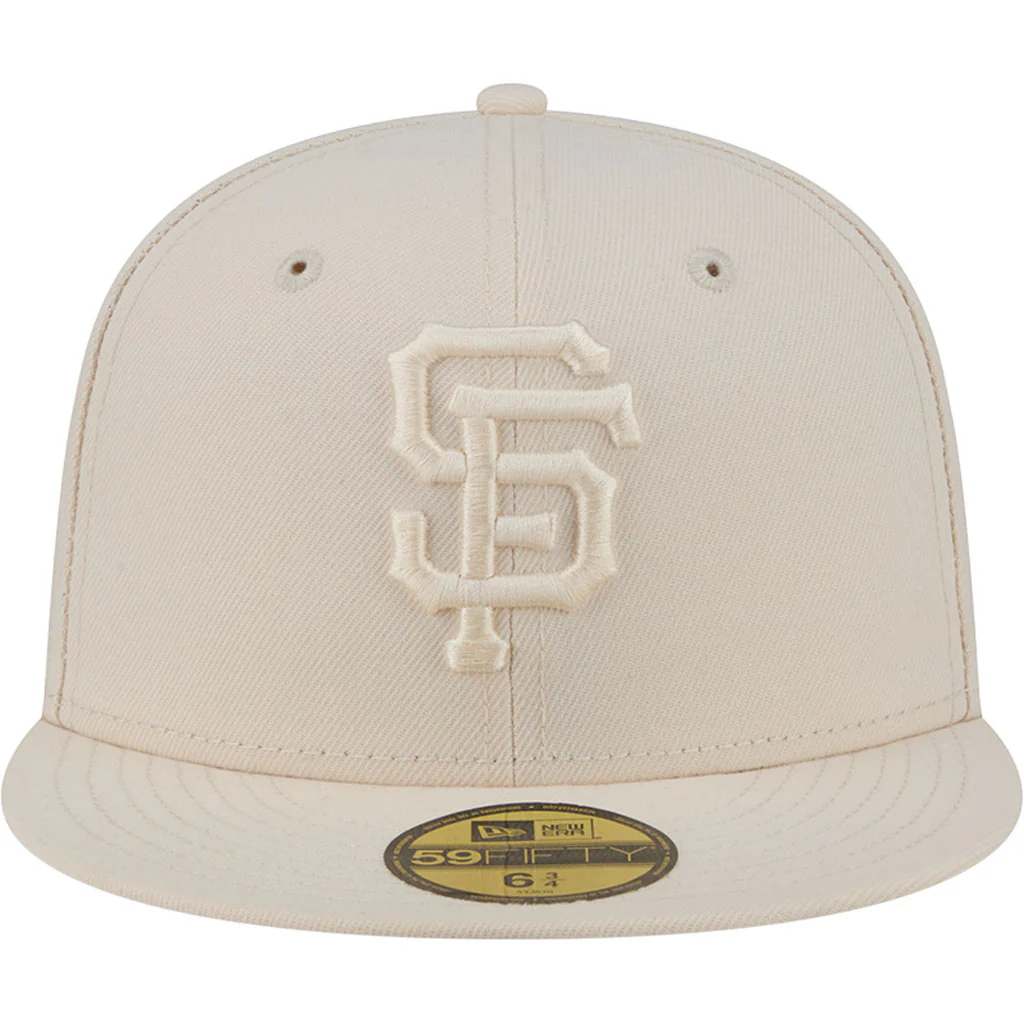 MLB San Francisco Giants New Era Vanilla 59FIFTY Fitted Hat - Cream - Image 3