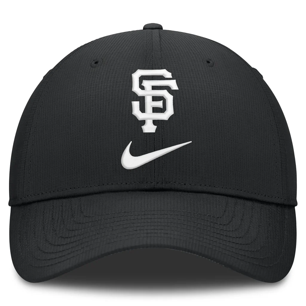 MLB San Francisco Giants Nike Black & White Ripstop Structured Adjustable Hat - Black - Image 2