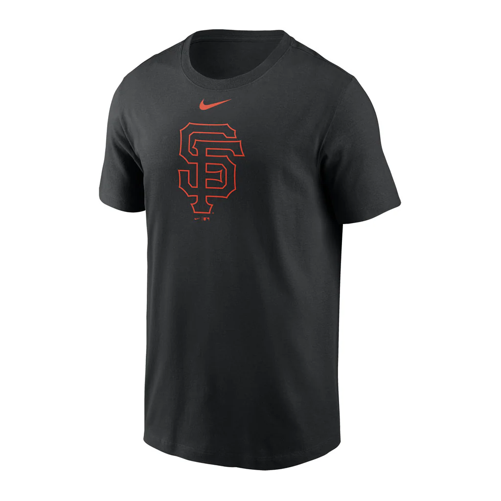 MLB San Francisco Giants Nike Cotton Logo T-Shirt - Black - Image 2