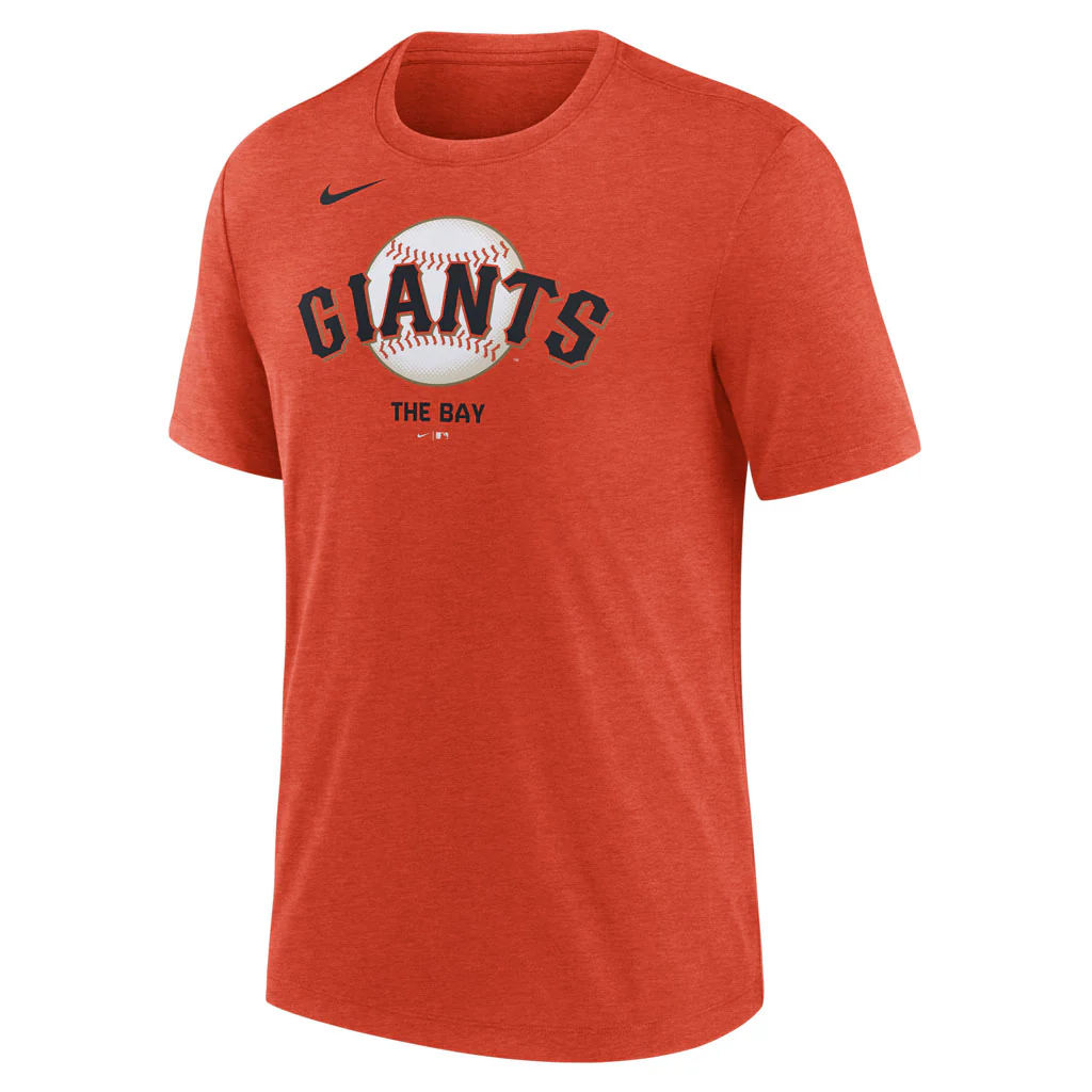 MLB San Francisco Giants Nike Logo Triblend T-Shirt - Orange - Image 2