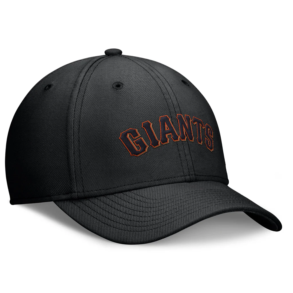 MLB San Francisco Giants Nike Primary Flex Fit Hat - Black - Image 3