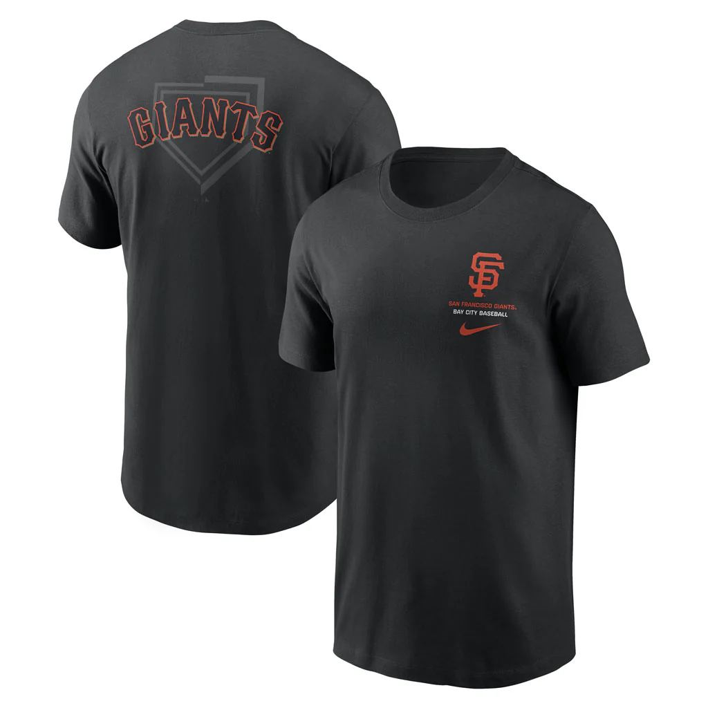 MLB San Francisco Giants Nike Two-Hit Cotton T-shirt - Black