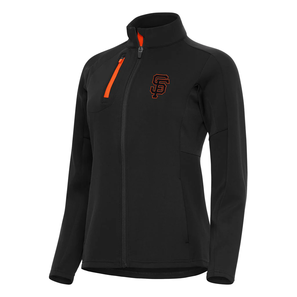 MLB San Francisco Giants Women's Antigua Generation Full Zip Jacket - Black