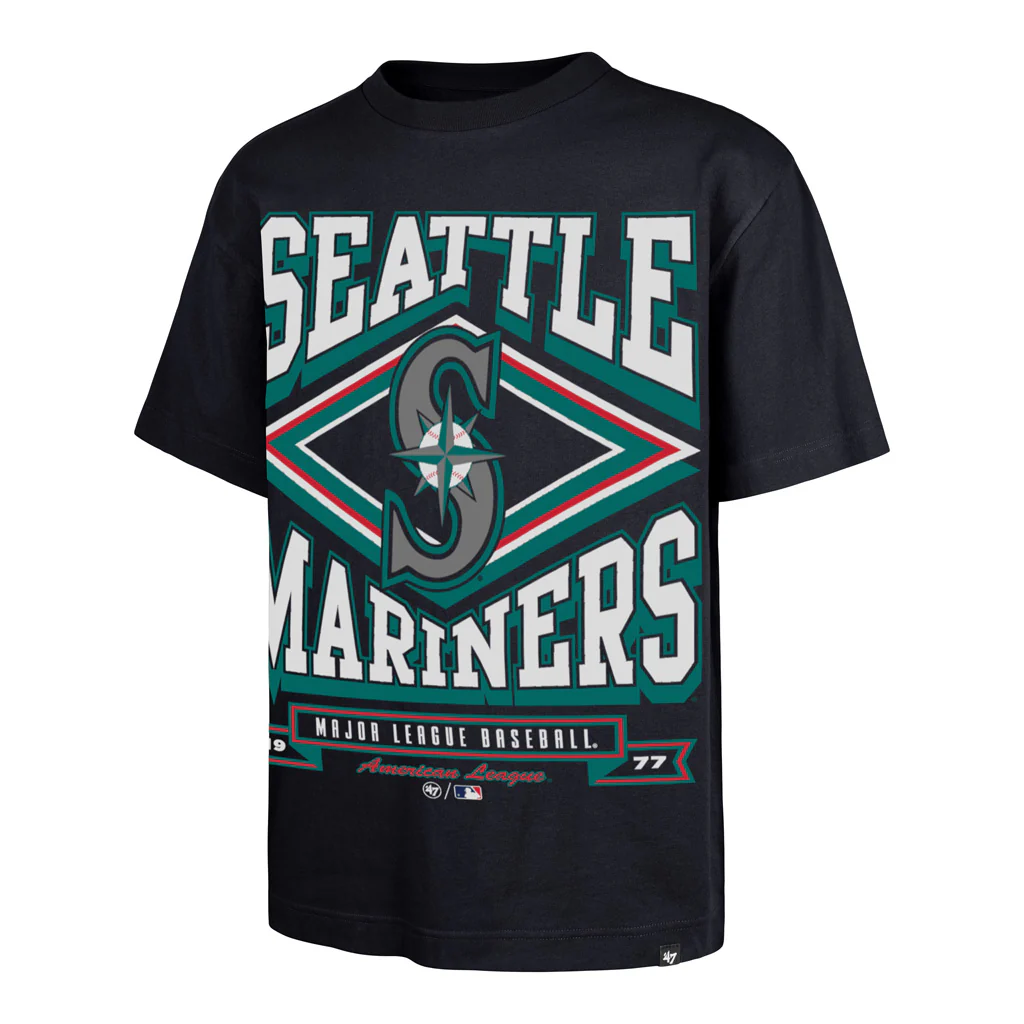 MLB Seattle Mariners '47 Heater Foundation T-Shirt - Navy