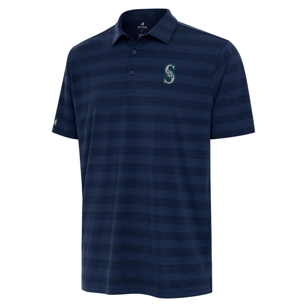 MLB Seattle Mariners Antigua Tunnel Polo - Navy