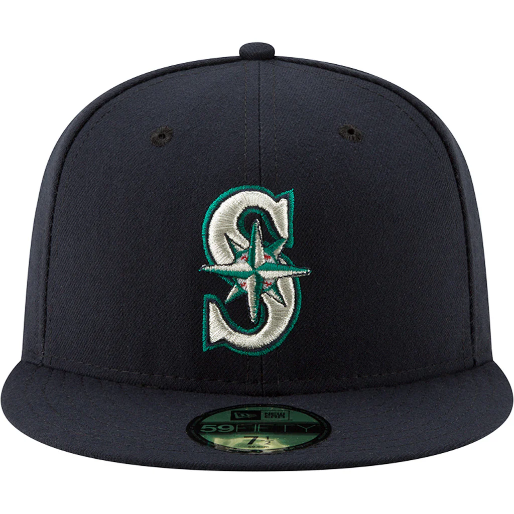MLB Seattle Mariners New Era Authentic Collection Home On-Field 59FIFTY Fitted Hat - Navy - Image 3