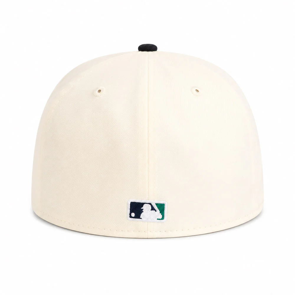 MLB Seattle Mariners New Era Two-Tone Summer Flower 59FIFTY Fitted Hat - Cream - Image 3