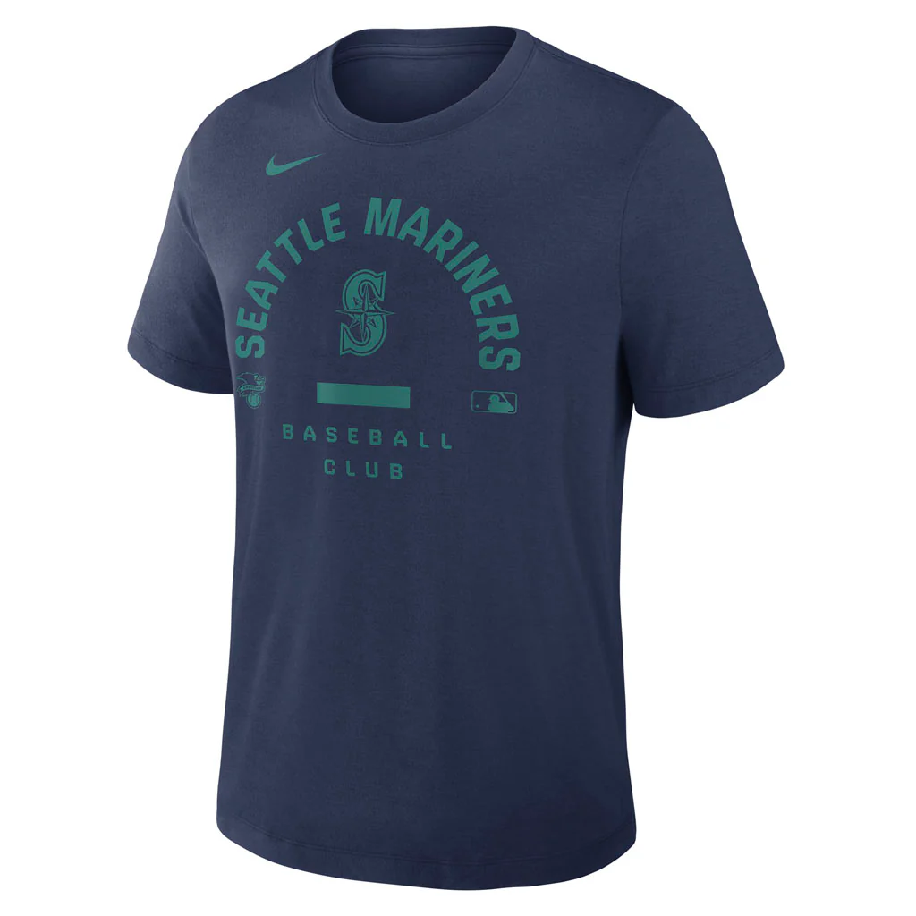 MLB Seattle Mariners Nike 2026 Early Work T-Shirt - Navy - Image 2