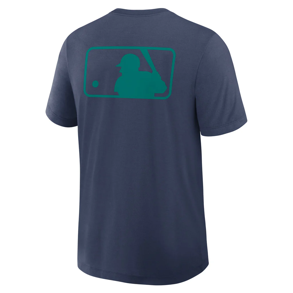 MLB Seattle Mariners Nike 2025 Early Work T-Shirt - Navy - Image 3