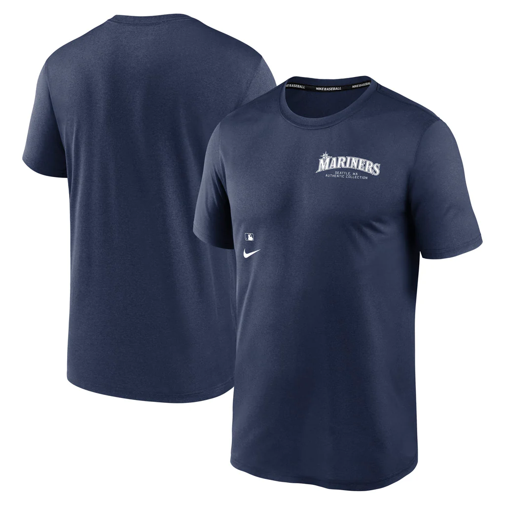 MLB Seattle Mariners Nike Early Work T-Shirt - Navy