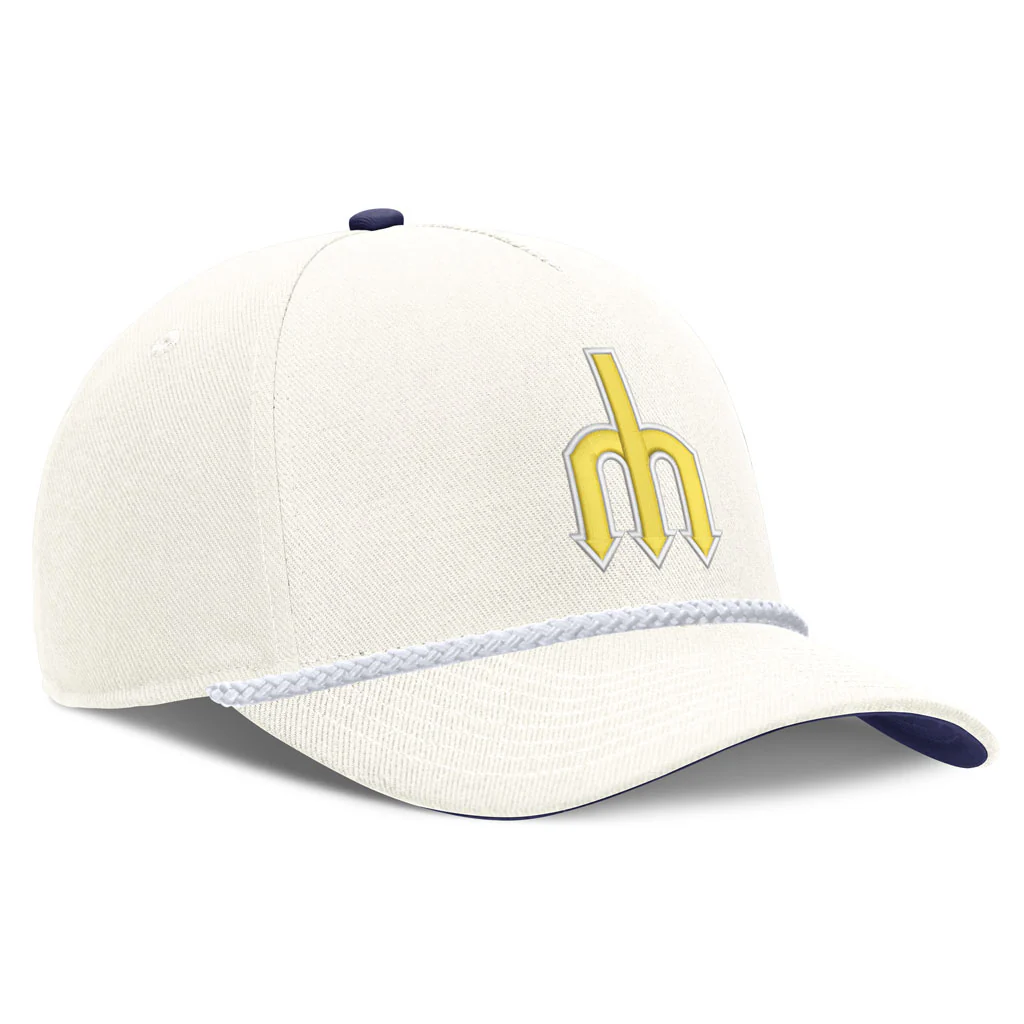 MLB Seattle Mariners Nike Rope Cooperstown Adjustable Hat - Cream - Image 2