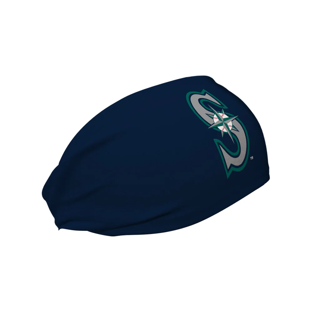 MLB Seattle Mariners Vertical Athletics Logo Headband - Image 2