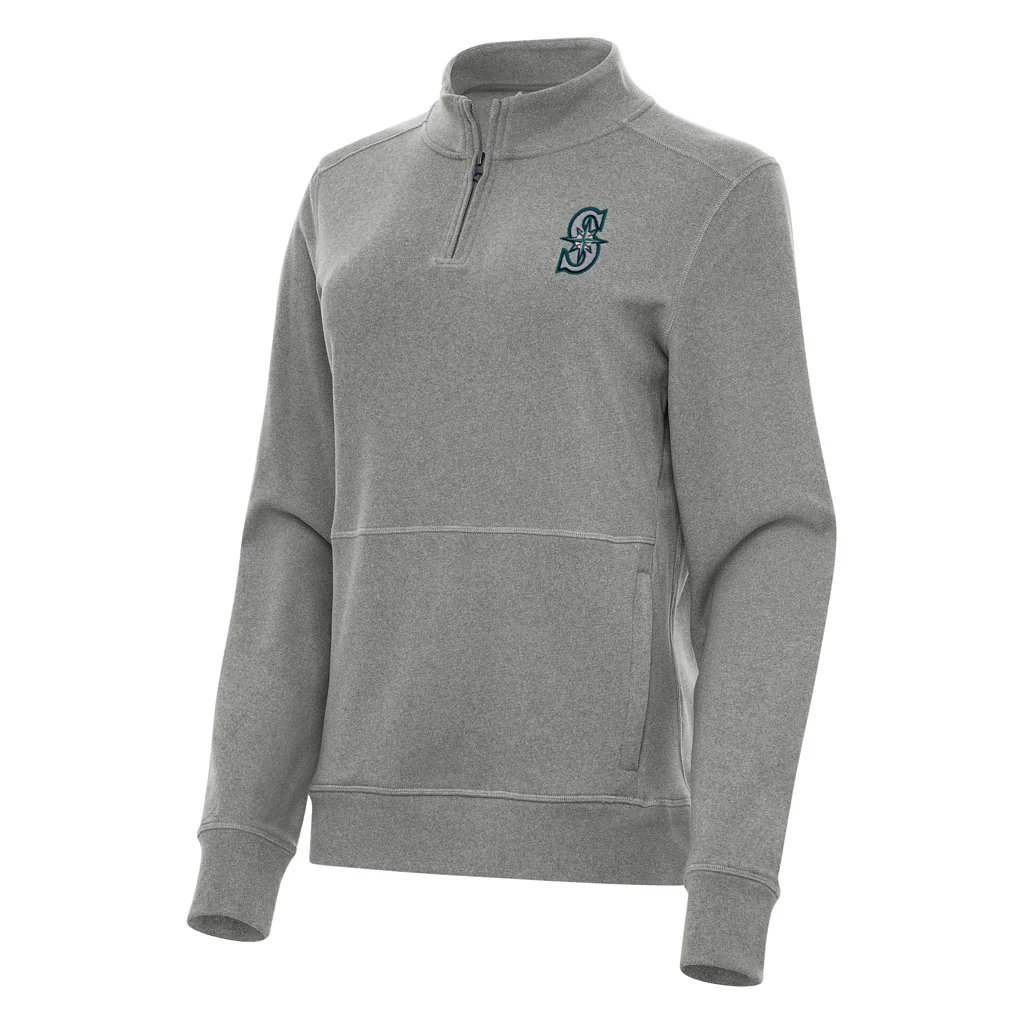 MLB Seattle Mariners Women's Antigua Crush 1/4 Zip Pullover Jacket