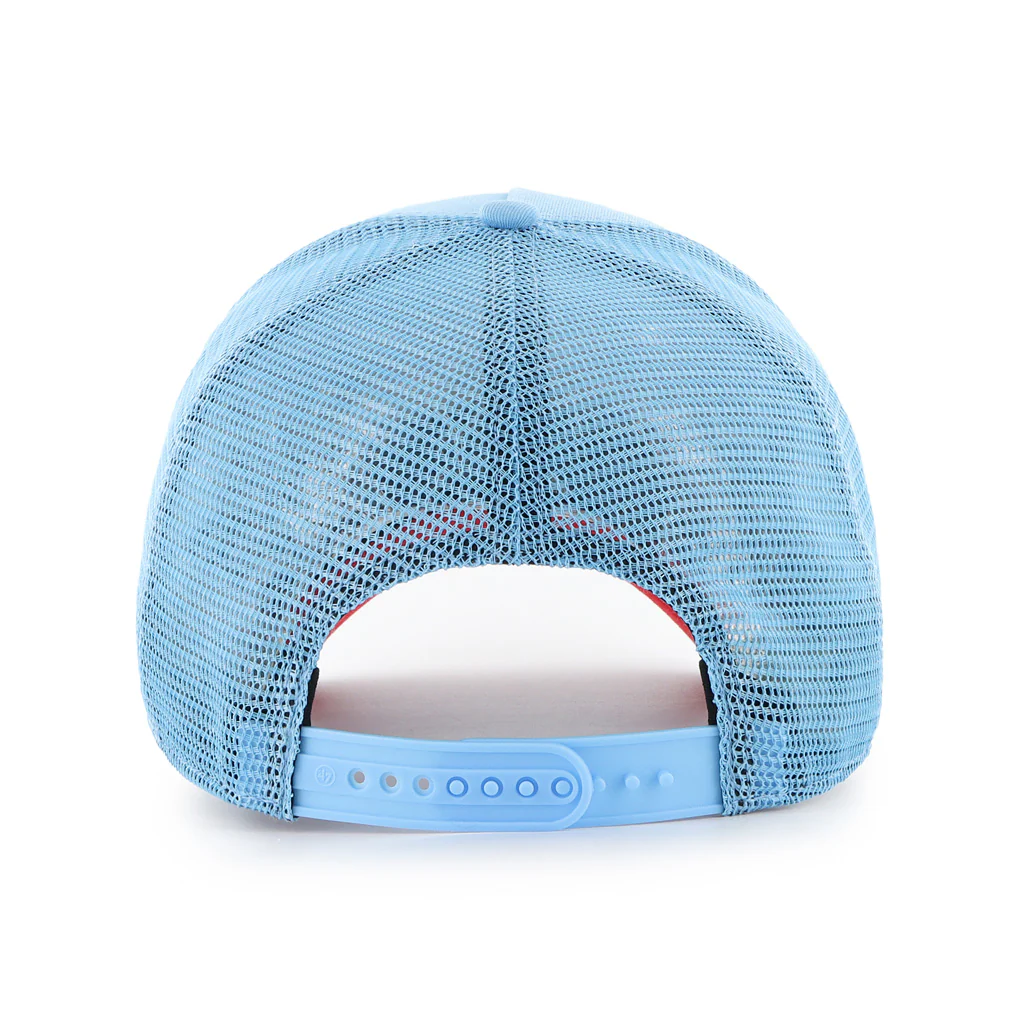 MLB St. Louis Cardinals '47 Ballpark Under Visor Mesh Trucker Snapback Hat - Blue - Image 2