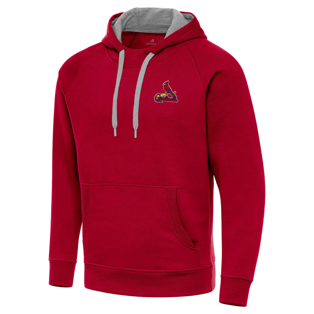 MLB St. Louis Cardinals Antigua Victory Pullover Hoodie - Red