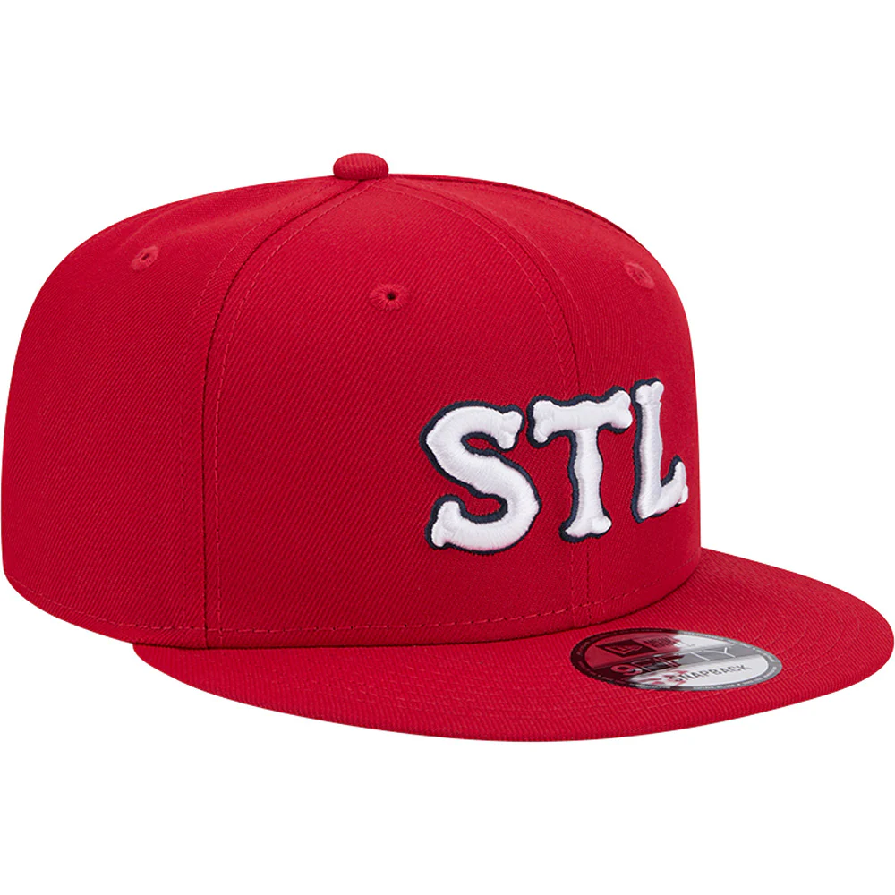MLB St. Louis Cardinals New Era City Connect 9FIFTY Snapback Hat - Red - Image 2