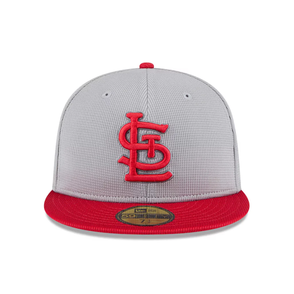 MLB St. Louis Cardinals New Era 2025 Graphite Batting Practice 59FIFTY Fitted Hat - Graphite - Image 2